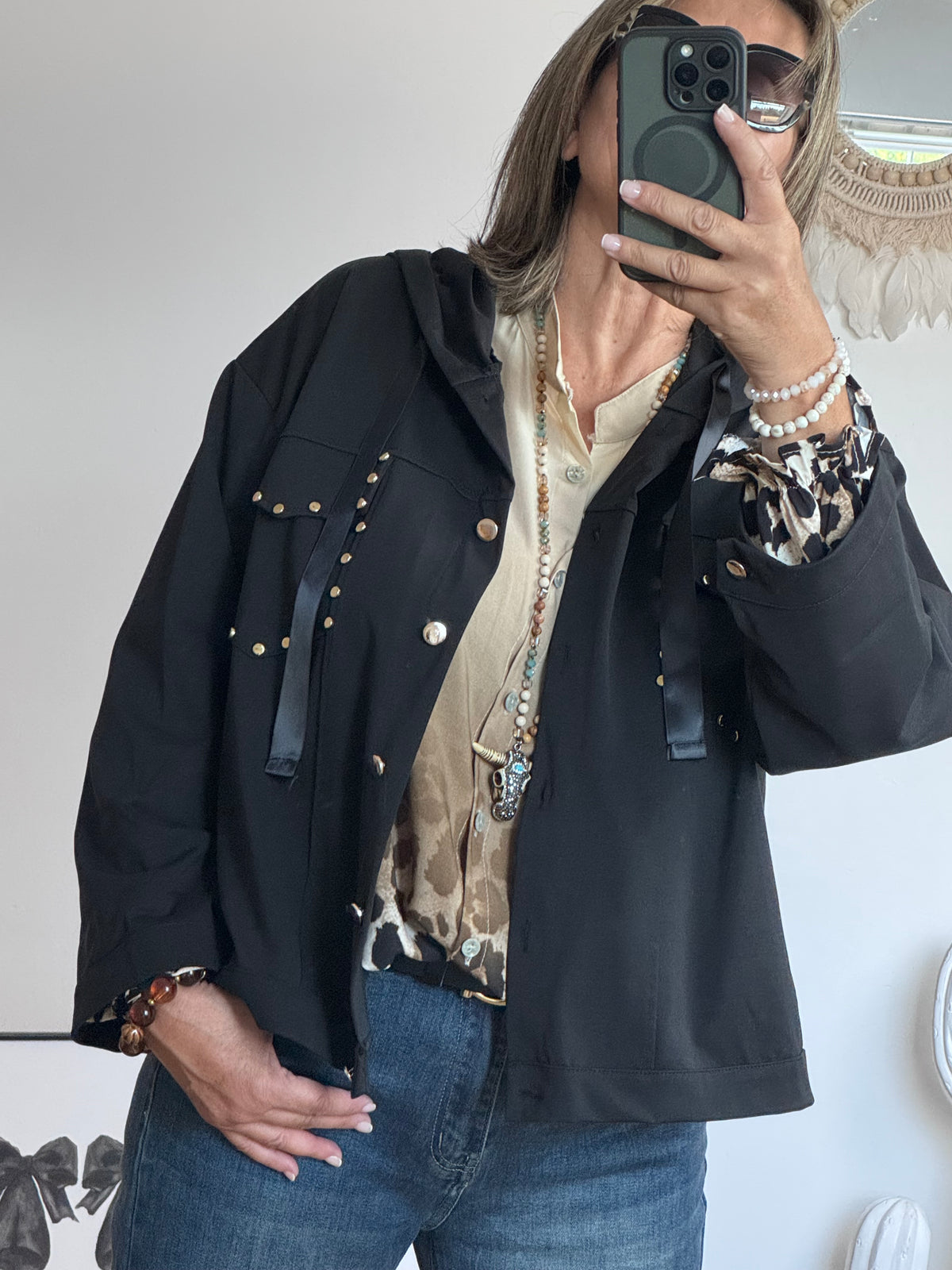 Veste casuel Gold noir