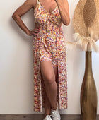 Robe short multicolore
