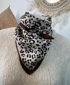 Carré foulard Léo 2 imprimés