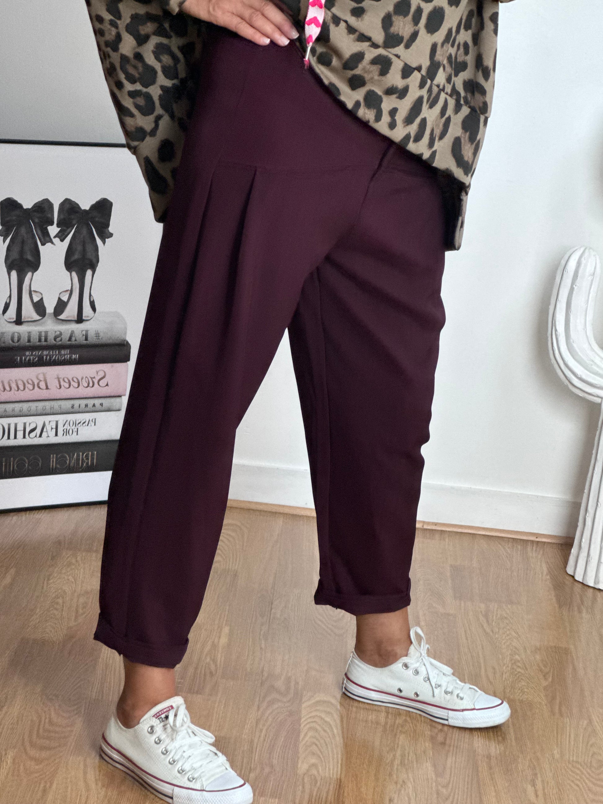 Pantalon Gabriel lie de vin TU 36/42
