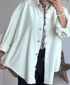 Veste jeans oversize crème