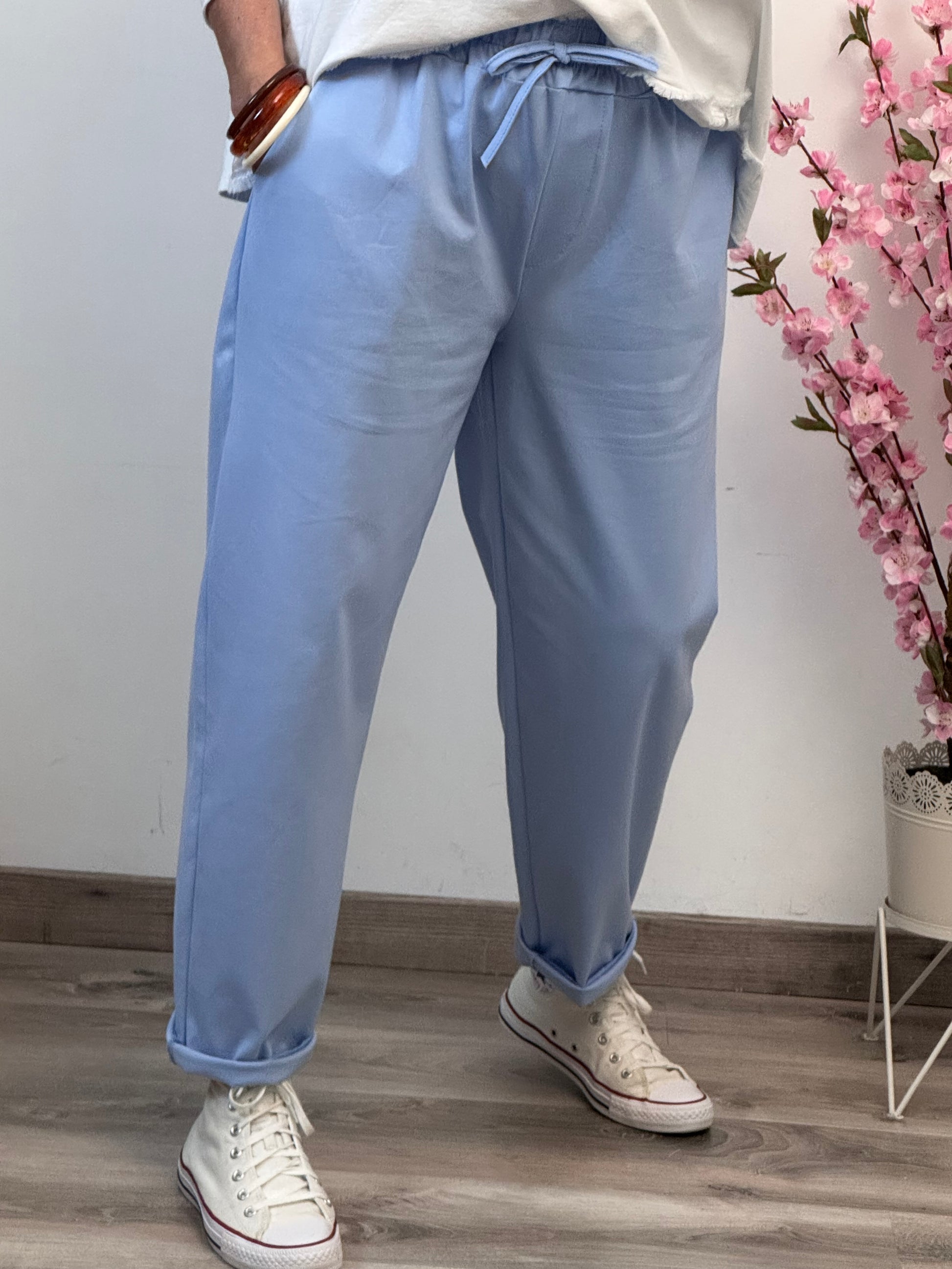 Pantalon Sacha bleu ciel TU 42/50