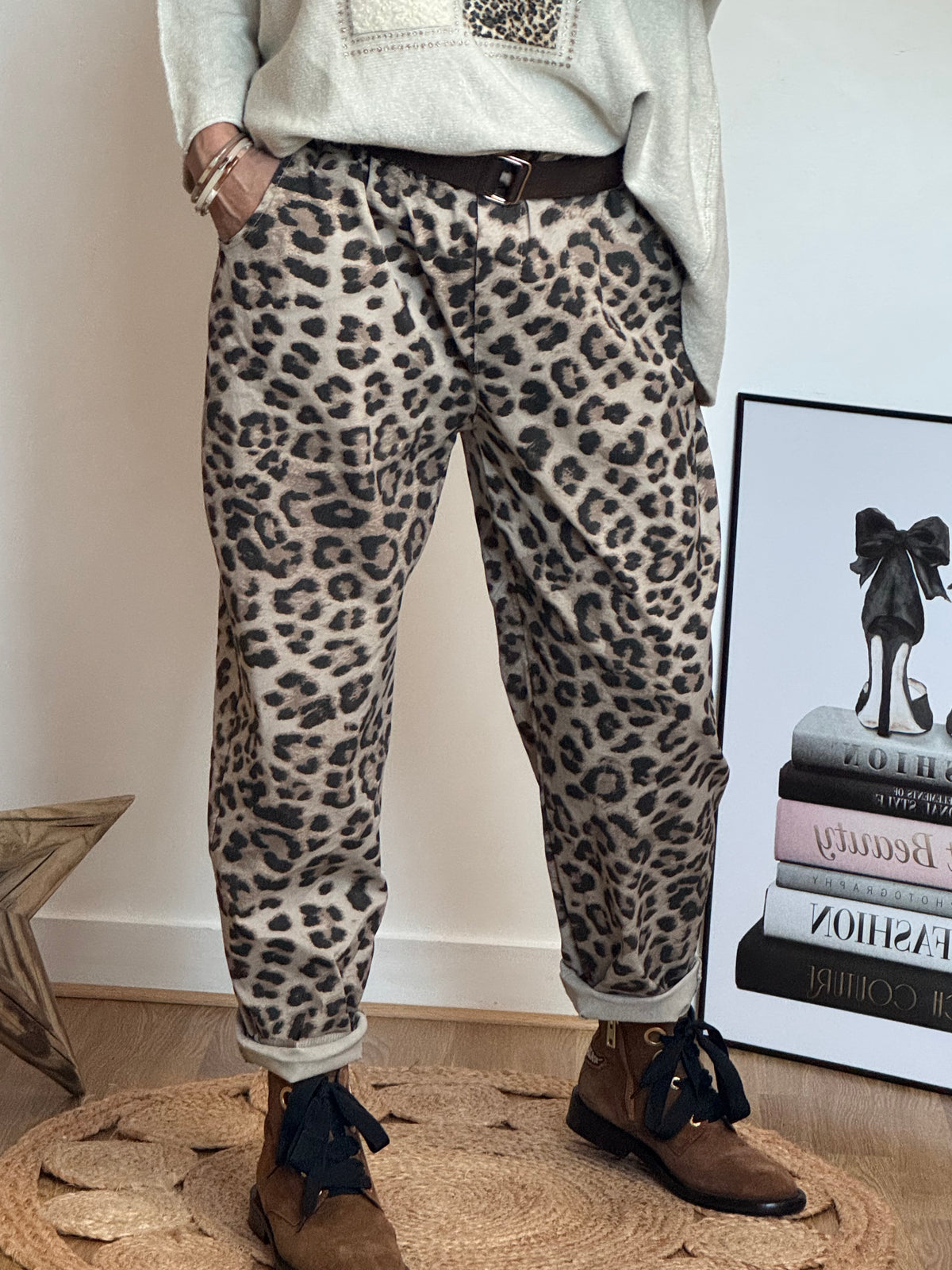 Pantalon Léo beige TU 40/48