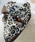 Carré foulard Léo 2 imprimés