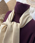 Echarpe cashmere crème