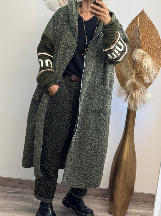 Manteau Esteban kaki