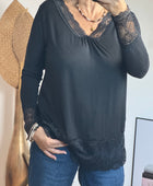 Top dentelle noir