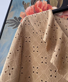 Blouse broderie anglaise moka