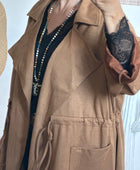 Manteau Arizona suédine camel