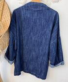 Veste blazer jean oversize