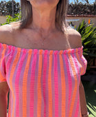Robe gaz de coton Elsa rose