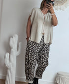 Gilet mohair beige