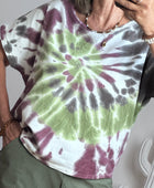 Sweat tie and dye marron/kaki