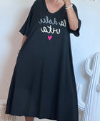 Robe teeshirt noire jolie forme