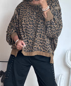 Sweat-shirt oversize Léo camel TU 38/50