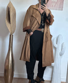 Manteau Arizona suédine camel