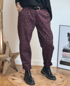 Pantalon Léo lie de vin TU 40/48