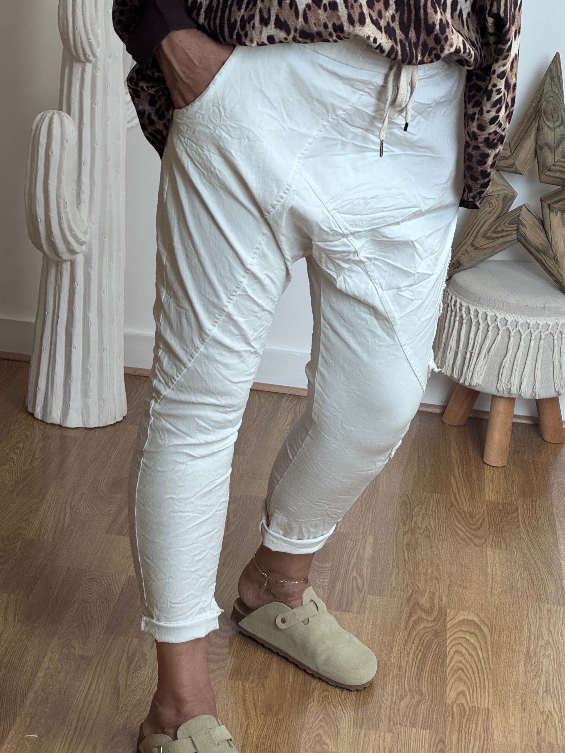Pantalon saroual beige OK!
