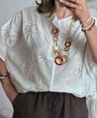 Blouse bohème blanche