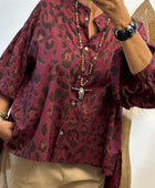 Blouse Rosalie lie de vin