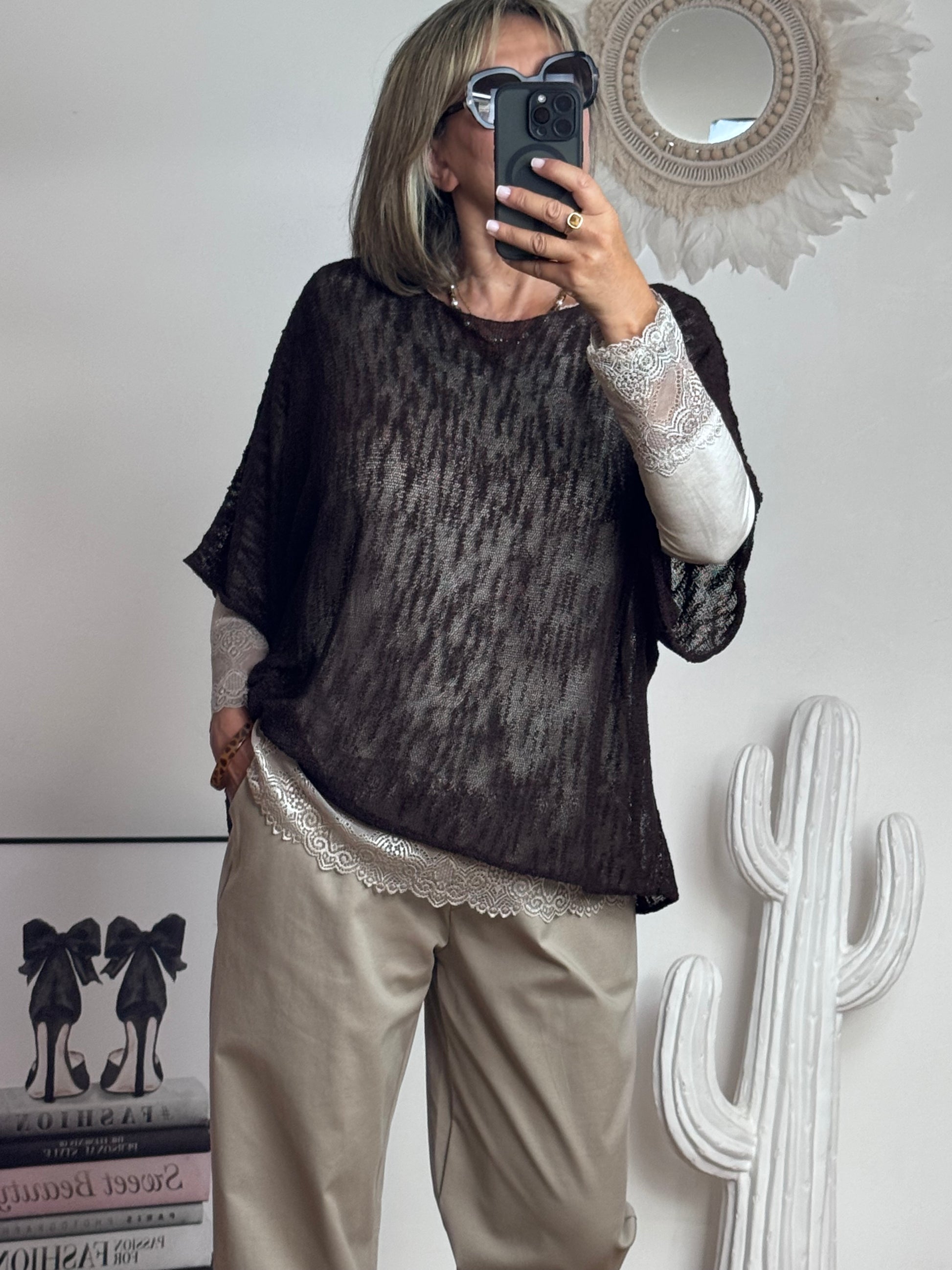 Pull Raphaël marron