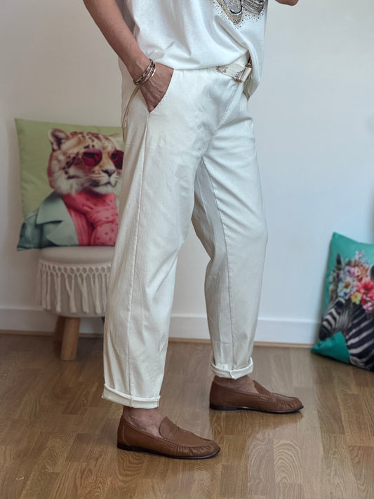 Pantalon crème confort TU 40/48