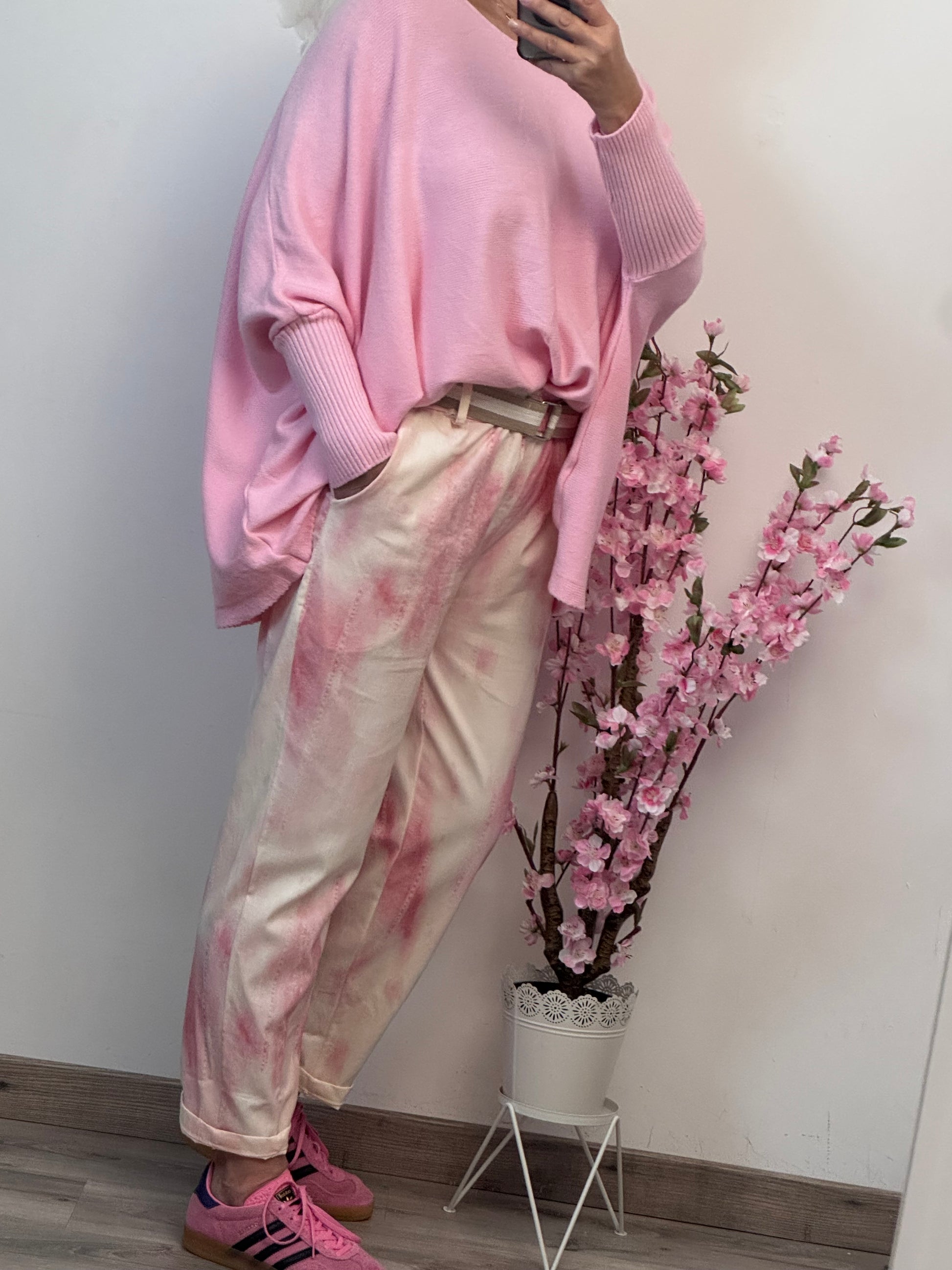 Pull oversize copine rose TU 40/54