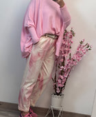 Pull oversize copine rose TU 40/54