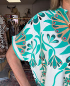 Robe Emma version longue turquoise TU 40/48