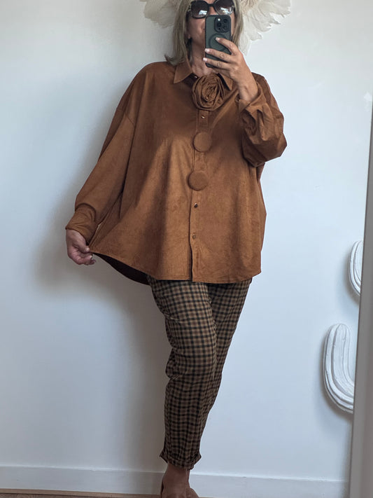 Chemise ou veste Louiza camel