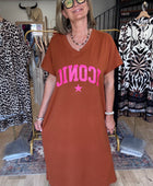 Robe teeshirt terracotta iconic