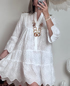 Robe broderie anglaise blanche TU 38/44
