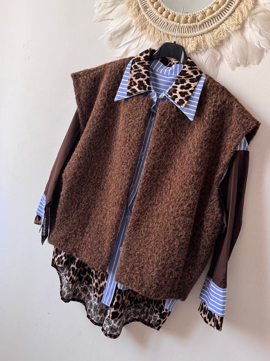 Veste marron Gaétan TU 38/46