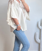 Blouse Elise blanc cassé