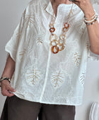 Blouse bohème blanche