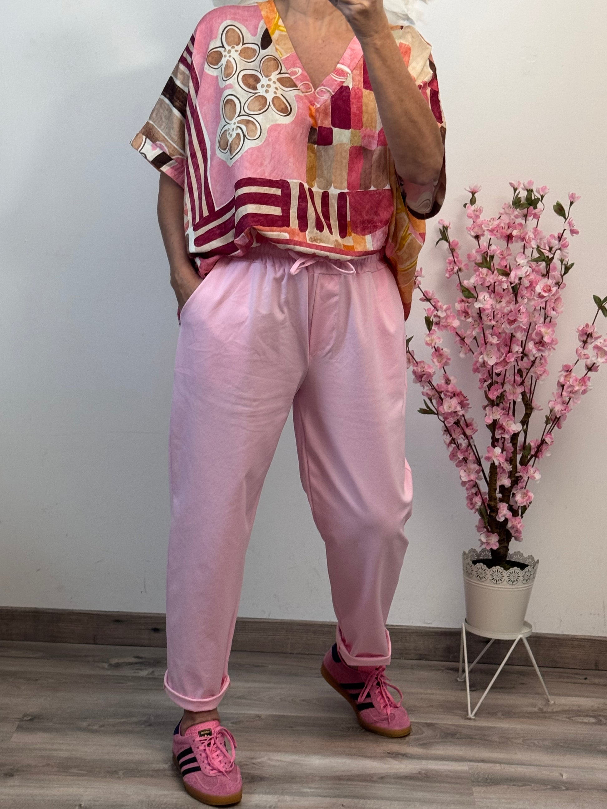 Pantalon Sacha rose TU 42/50