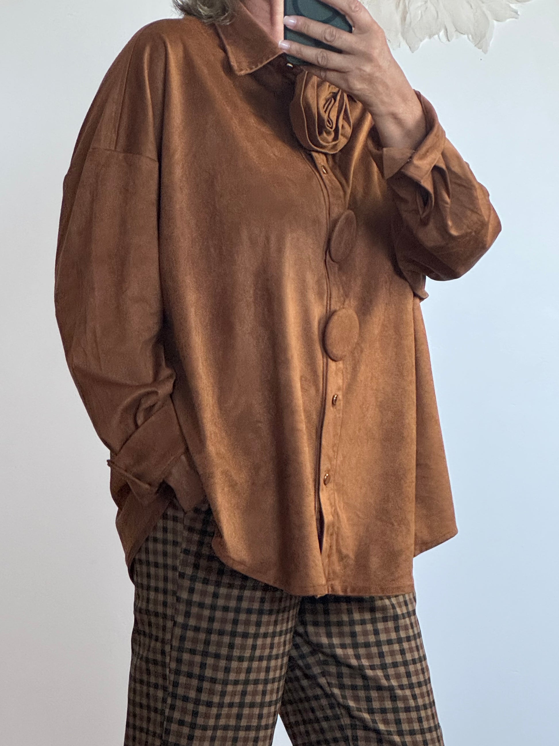 Chemise ou veste Louiza camel