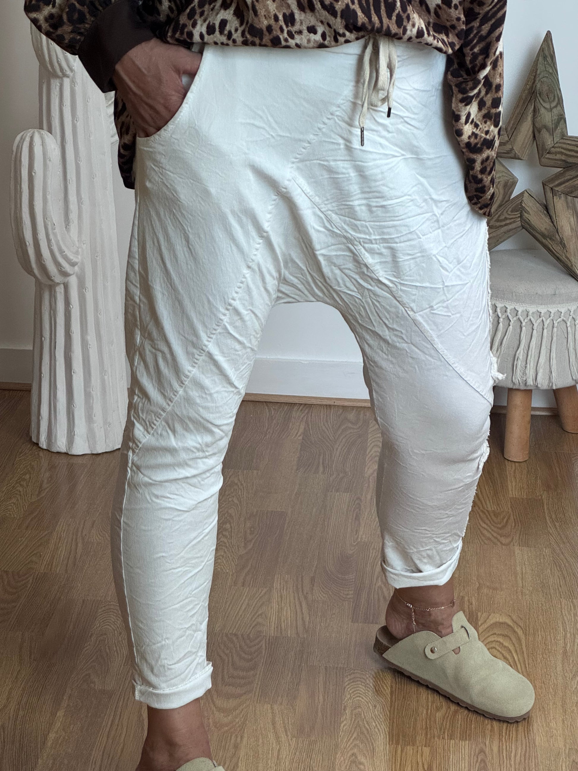 Pantalon saroual beige OK!