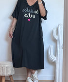 Robe teeshirt noire jolie forme