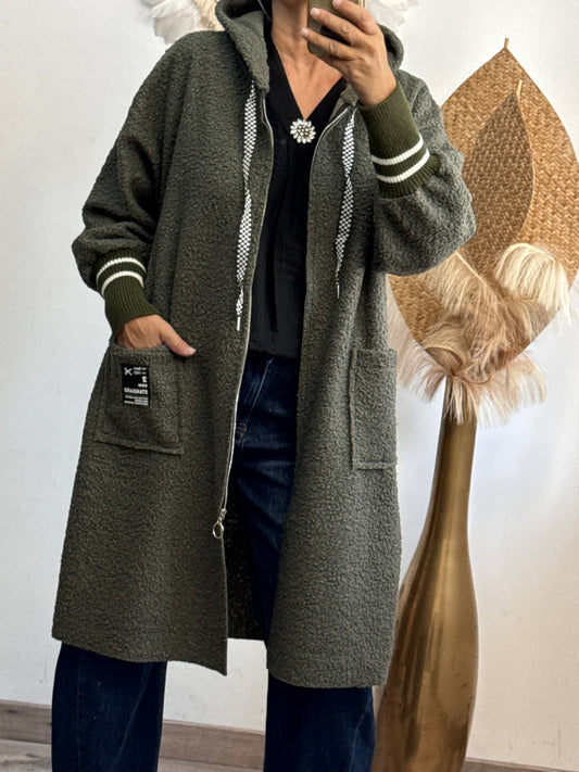 Manteau Octave kaki