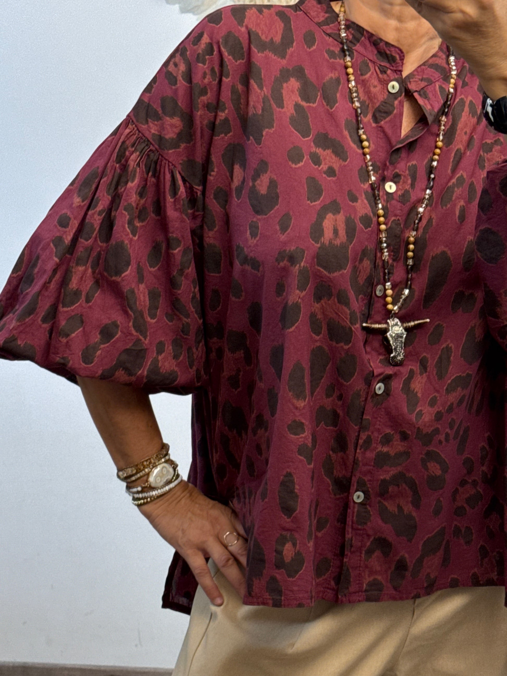 Blouse Rosalie lie de vin