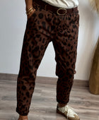 Pantalon Léo marron foncé