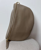 Sac banane cuir beige  + 2 sangles