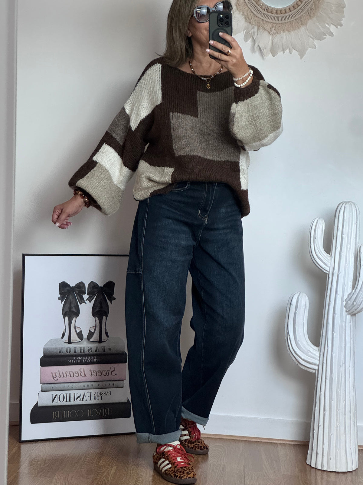 Jean ballon bleu denim