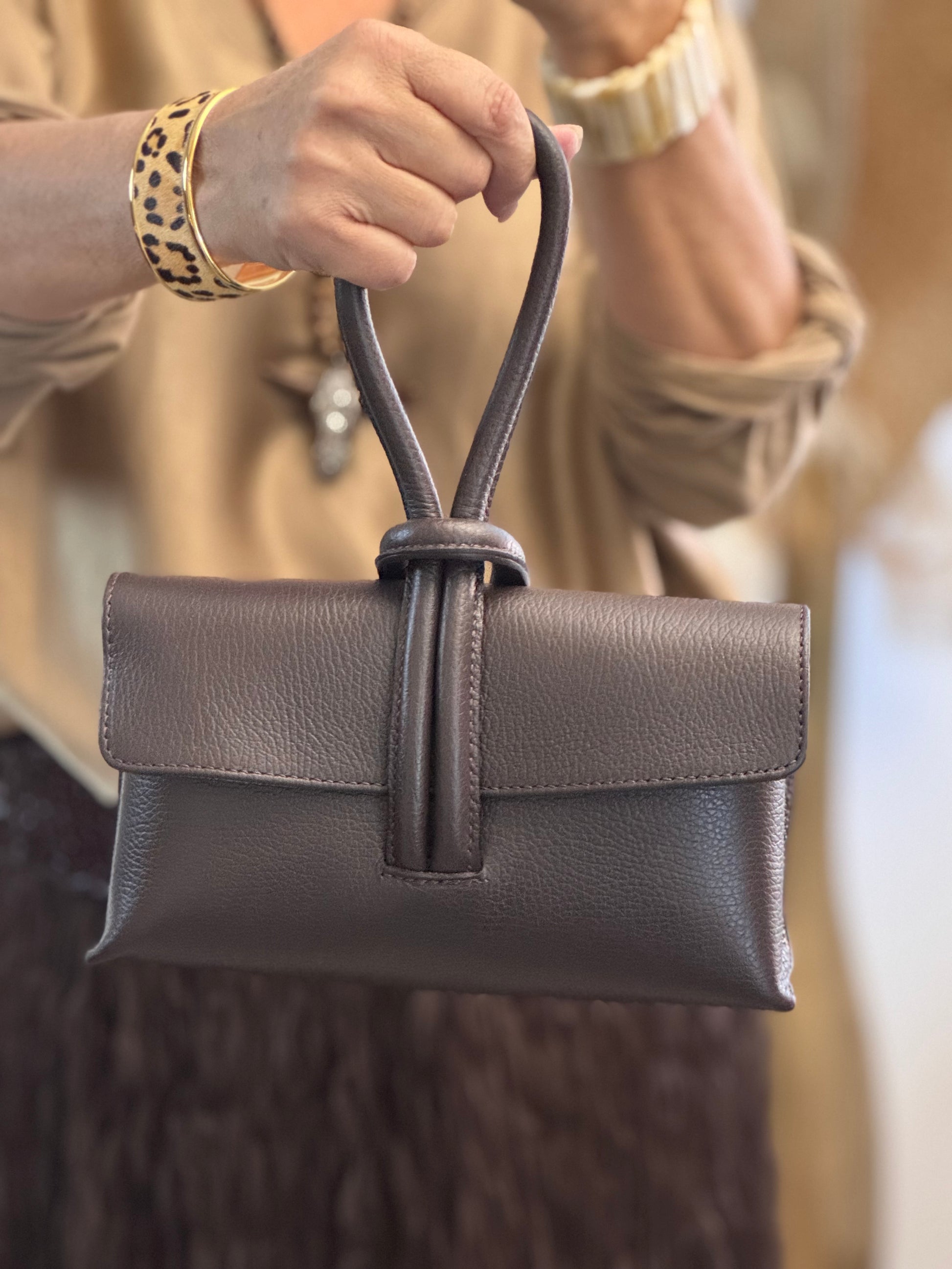 Sac anse cuir marron 🎁