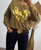 Sweat-shirt peace camel