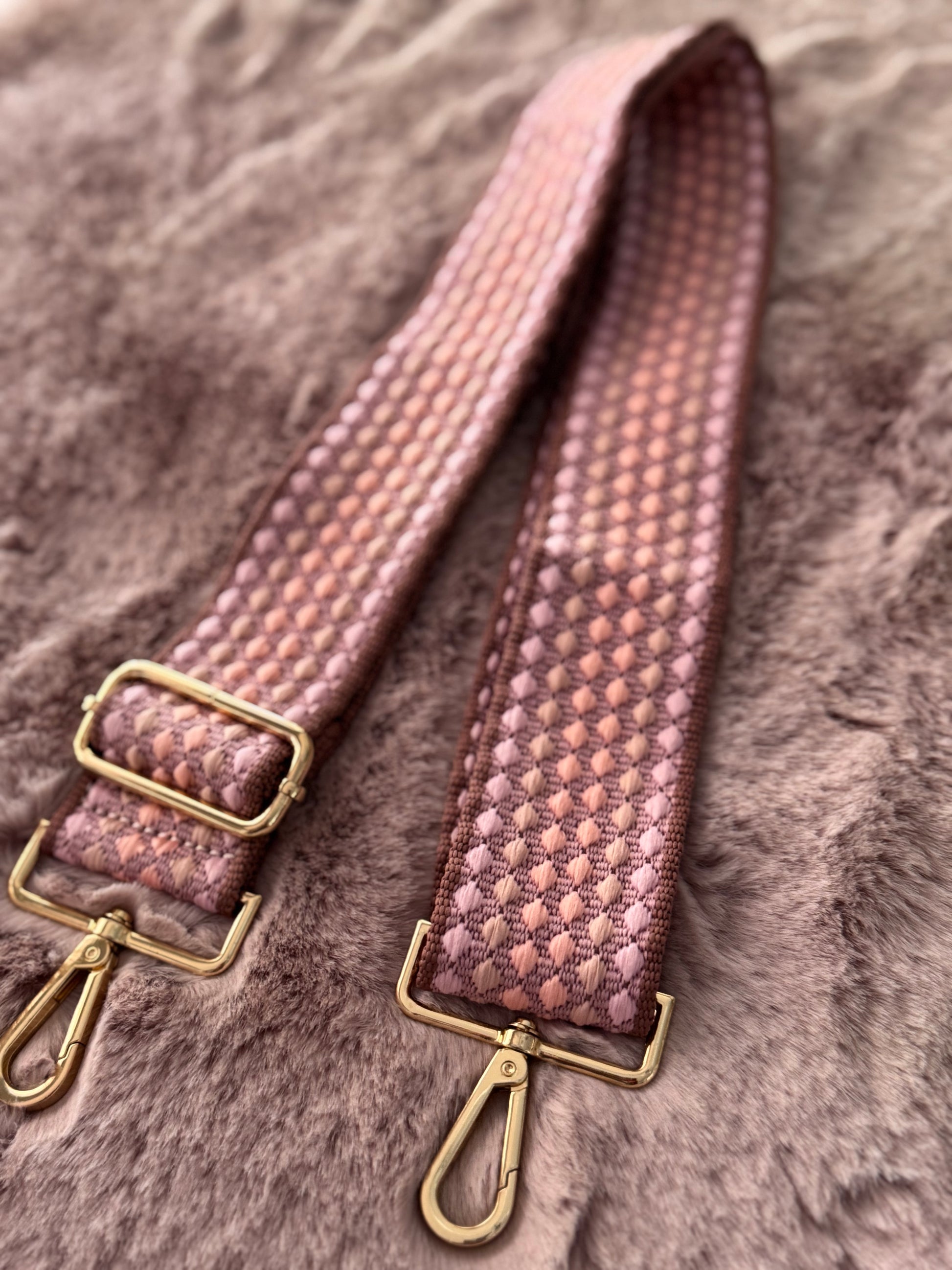 Sangle ou bandoulière pour sac à main bleue
