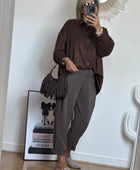 Chemise ou veste Louisa marron