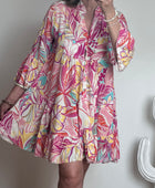 Robe floral rose