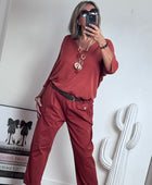 Pantalon confort Arthur terracotta TU 38/48